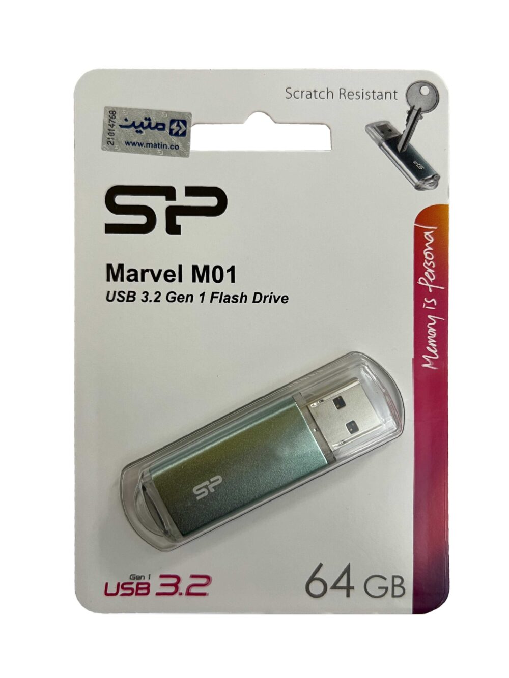 فلش مموری سیلیکون پاور مدل Marvel M01 ظرفیت 64 گیگابایت usb3.2